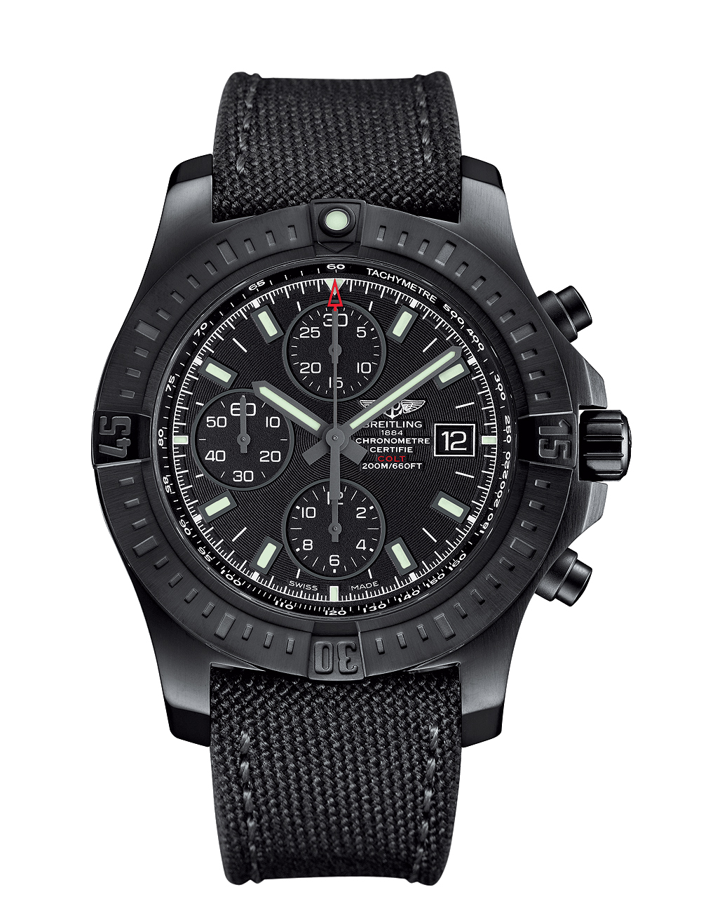 Breitling Colt Chronograph Automatic Blacksteel - front