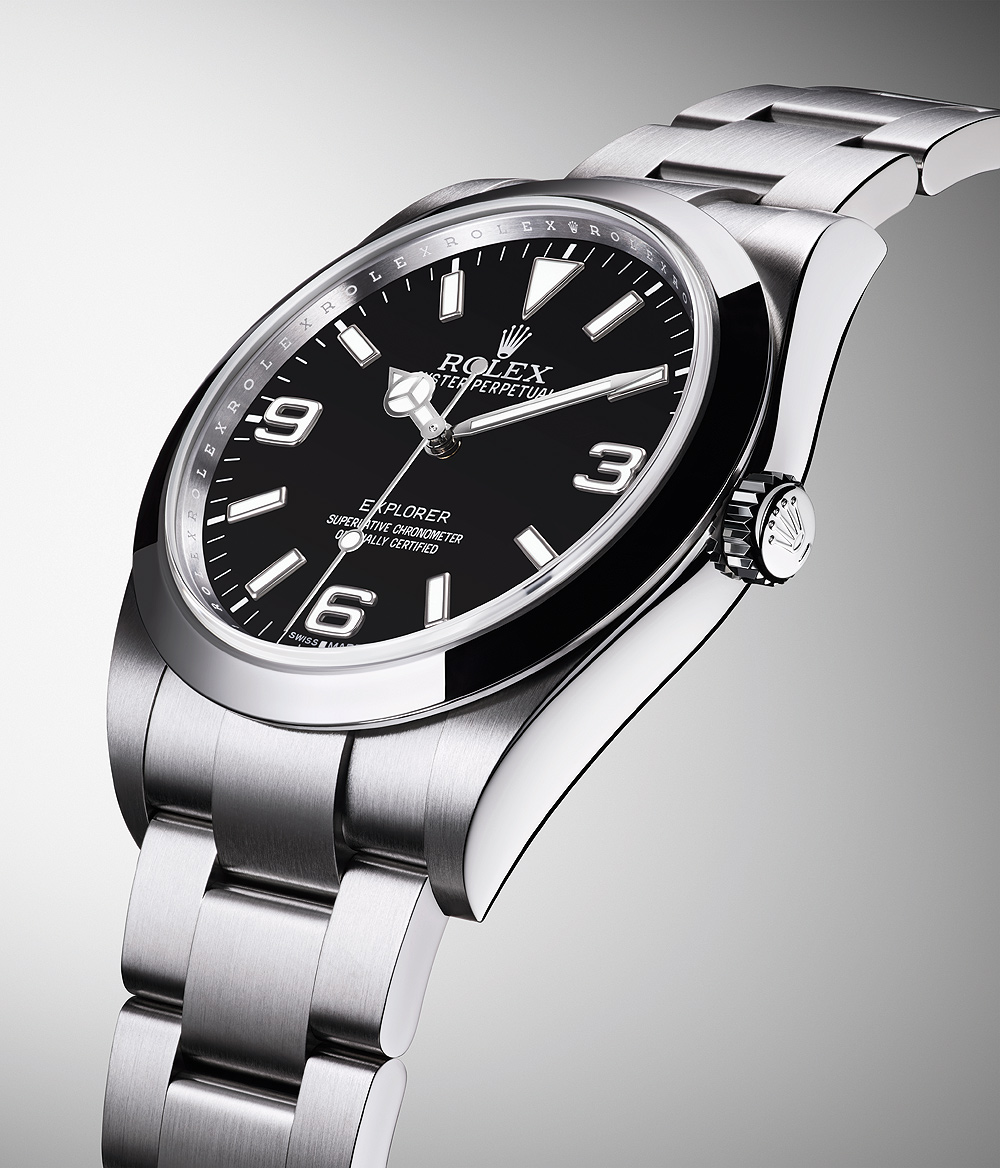 Rolex Oyster Perpetual Explorer - side