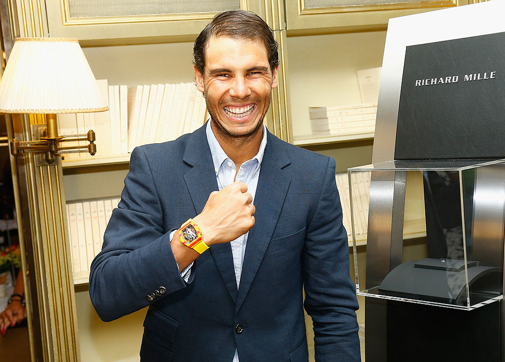 Rafael Nadal wearing RM 27-03 watch