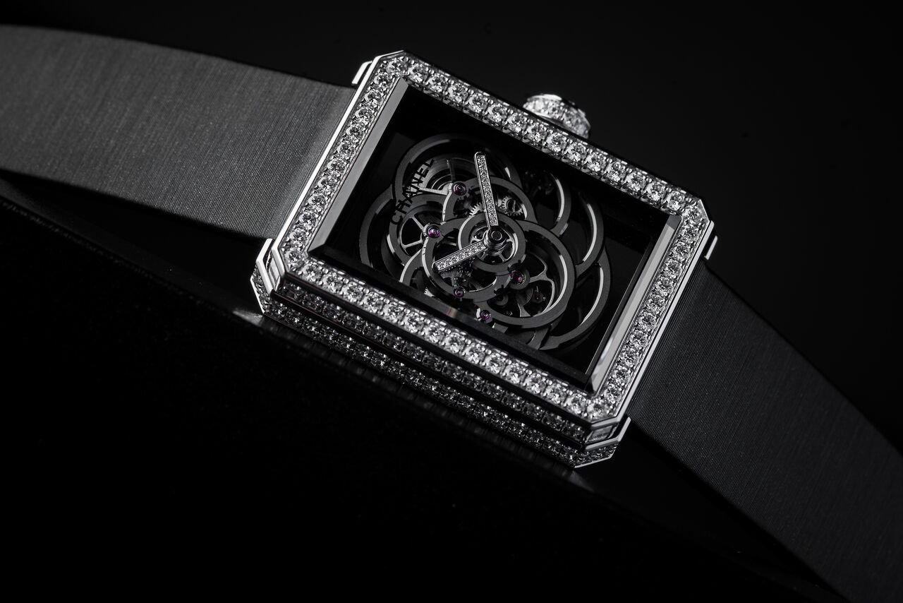 Chanel Premier Camelia Skeleton Watch