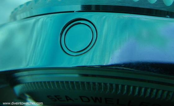 Rolex Sea-Dweller Deepsea Helium Valve - submerged