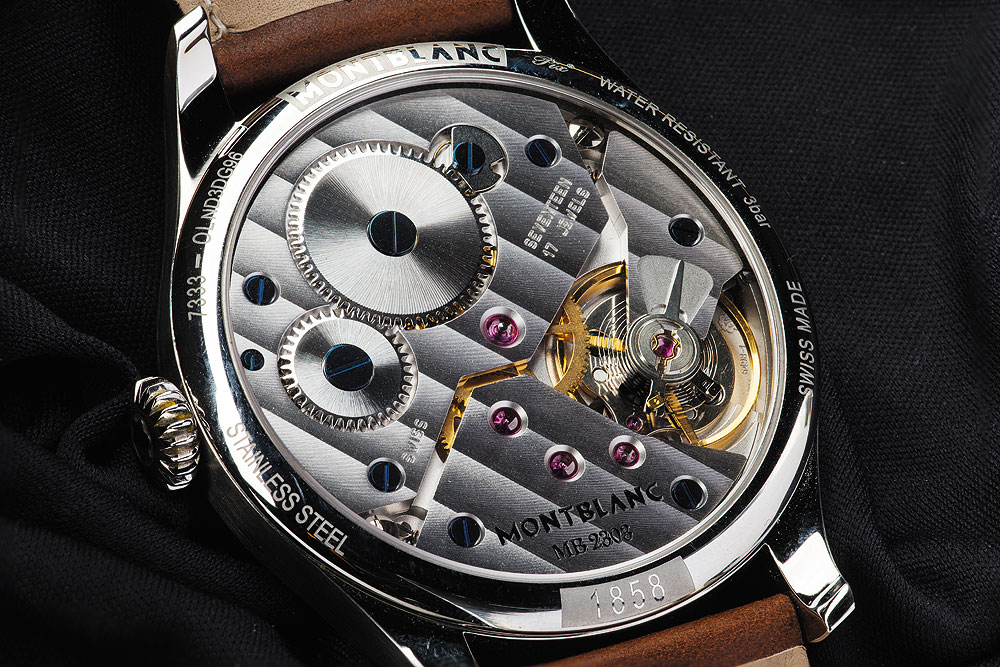 Montblanc 1858 Small Seconds - back