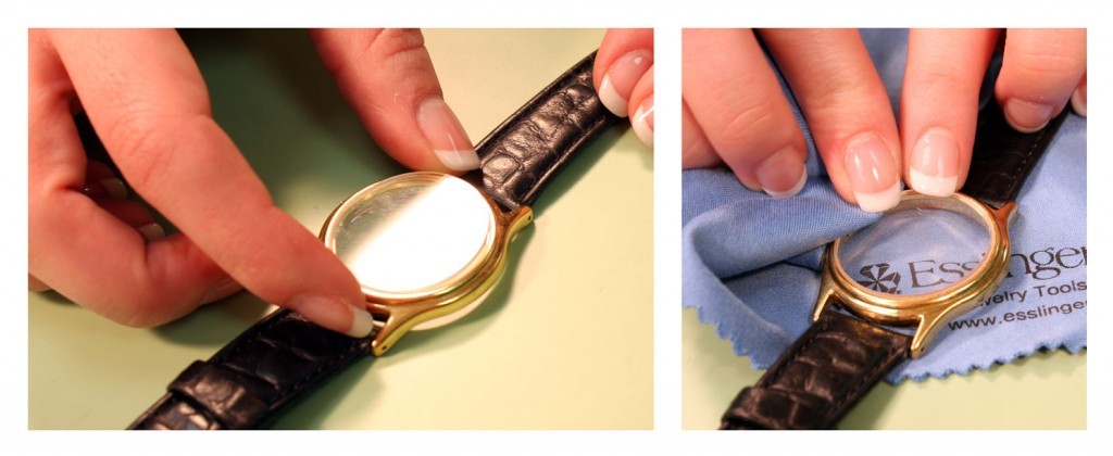 How to use ultraviolet glue to bond the new crystal to your watch case