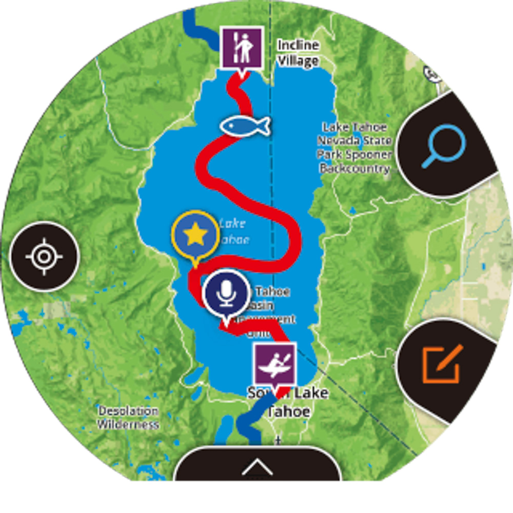 Casio Pro Trek Smart WSD-F20 GPS Watch map