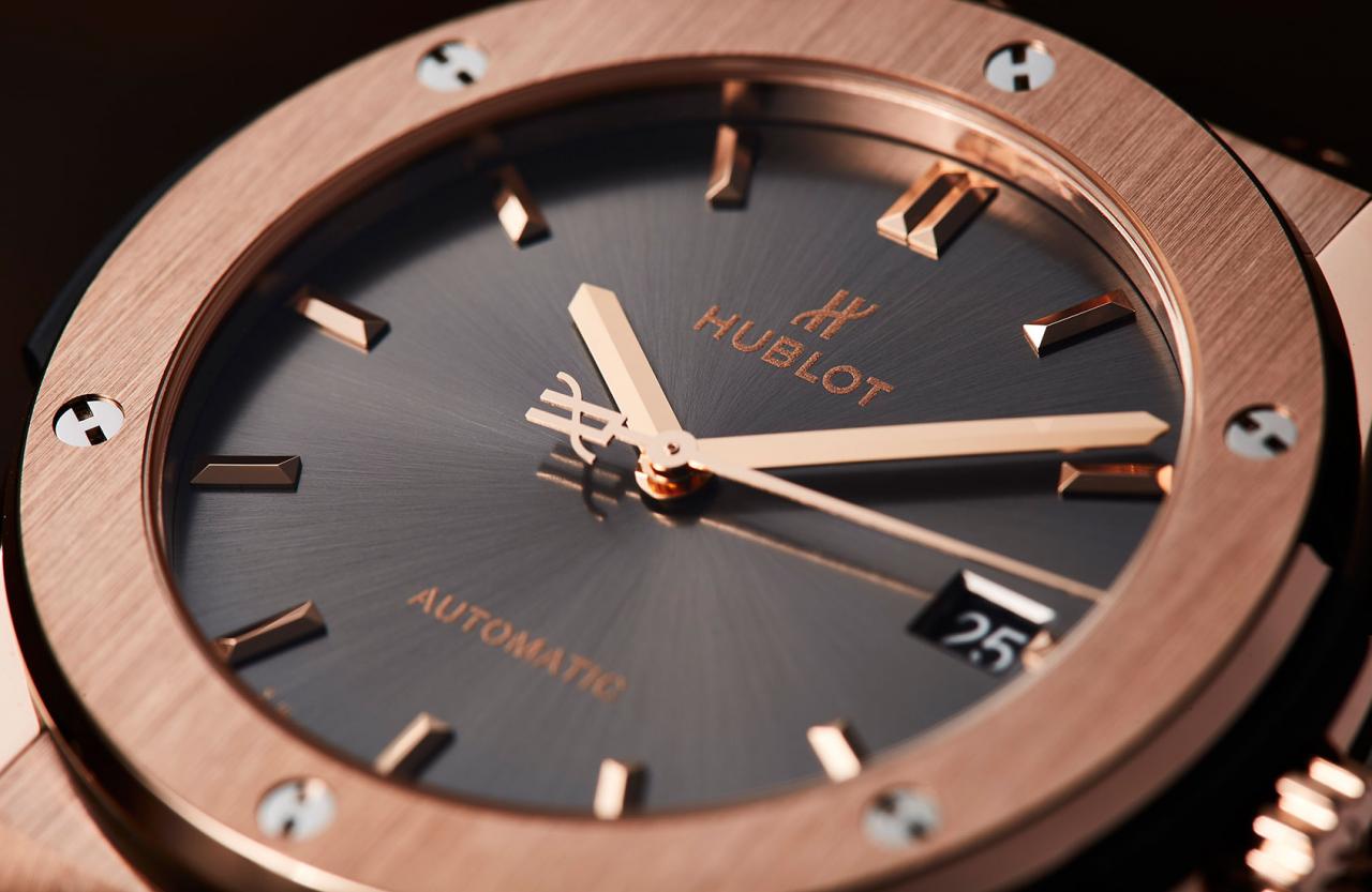  the Hublot Classic Fusion Racing Grey in King Gold