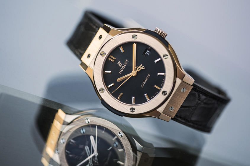 Hublot epitomises elegance with the Classic Fusion King Gold