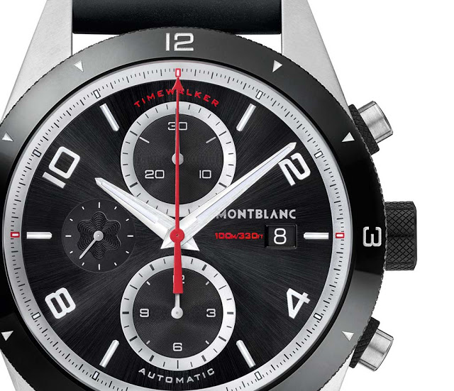 new Montblanc TimeWalker Chronograph Automatic dial
