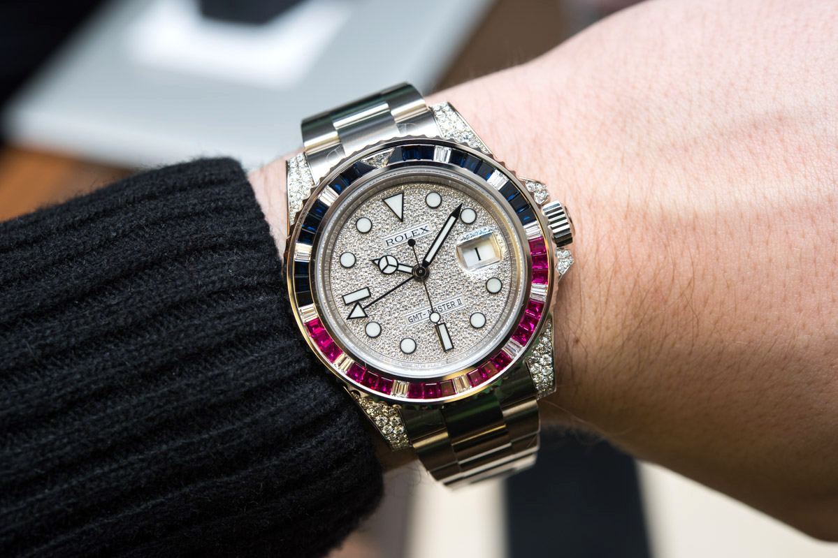 Rolex GMT-Master II 116759SARU Factory Gem-Set Watch Hands-On Hands-On 